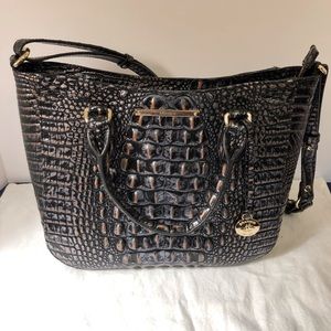 Gorgeous croc embossed Brahmin Melbourne bag